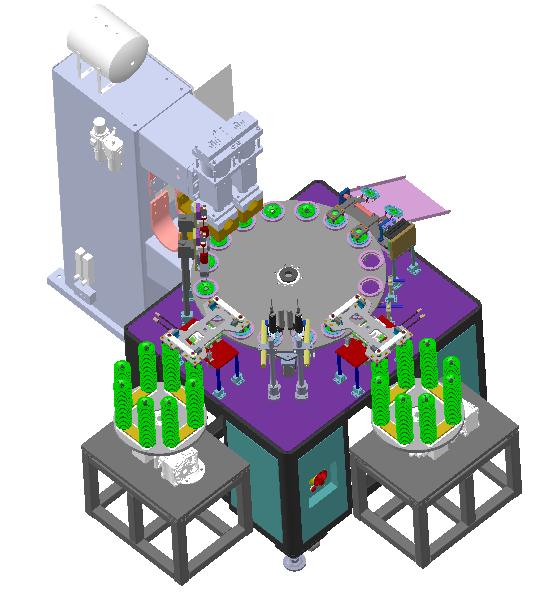 濾清器螺密板自動(dòng)焊接機(jī),濾清器螺紋端蓋板多工位自動(dòng)點(diǎn)焊機(jī)