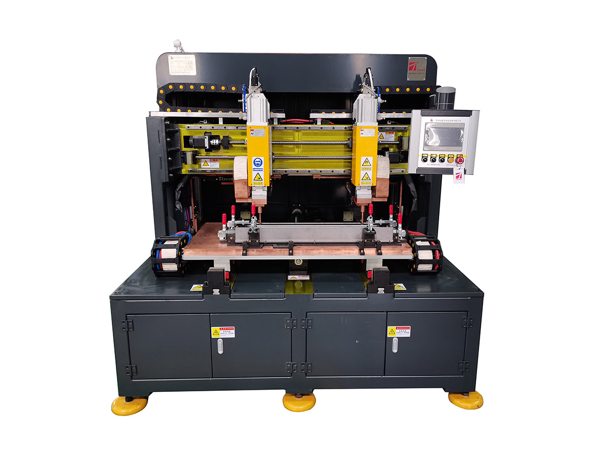 貨架層板加強(qiáng)筋龍門雙頭自動(dòng)點(diǎn)焊機(jī)