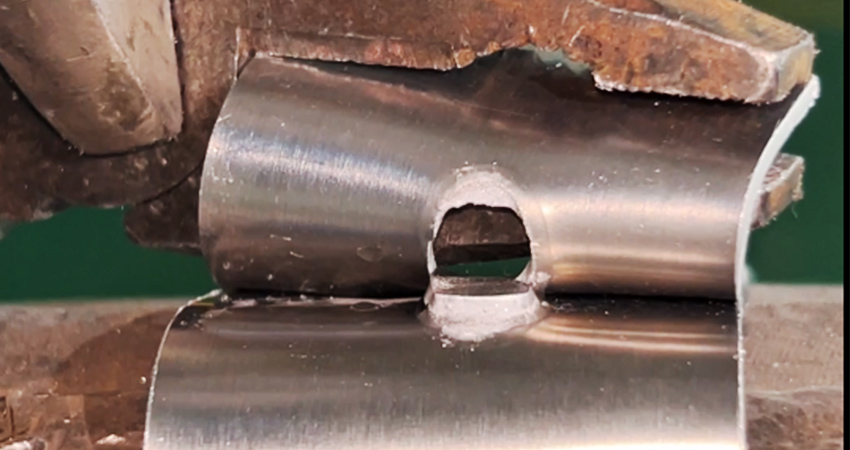 鋁點(diǎn)焊后的破壞性檢測(cè)